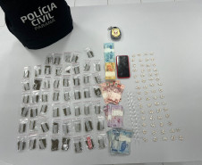 PCPR prende mulher em flagrante por tráfico de drogas em Almirante Tamandaré