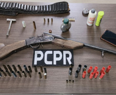 PCPR prende homem por posse irregular e comércio ilegal de arma de fogo em Barracão