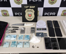 PCPR prende três pessoas em ação contra o tráfico de drogas em Ponta Grossa