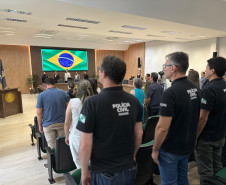 PCPR homenageia servidores com medalhas de serviço policial no Sudoeste