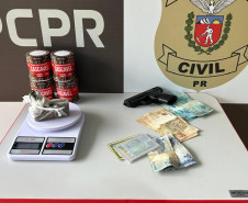 PCPR prende dois homens por tráfico de drogas e roubo ocorrido em Cidade Gaúcha