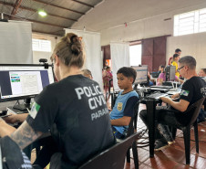 PCPR na Comunidade leva serviços de polícia judiciária e orientações a mais de mil pessoas em Curitiba e Nova Santa Bárbara