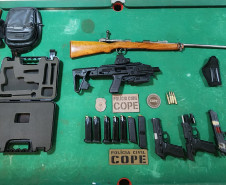PCPR prende três homens e apreende armas e munições em Medianeira
