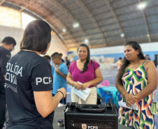 PCPR na Comunidade leva serviços de polícia judiciária e orientações para mais de 2,6 mil pessoas em três cidades do estado 