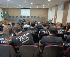 PCPR homenageia servidores com medalhas de serviço policial no centro-sul do Estado