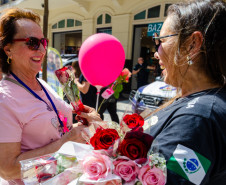 PCPR participa de caminhada e ações da Campanha Outubro Rosa em Curitiba
