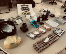 PCPR prende cinco pessoas durante operação contra o tráfico de drogas em Foz do Iguaçu