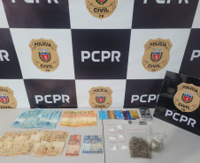 PCPR e PMPR prende homem em flagrante por tráfico de drogas em São Mateus do Sul