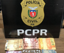 PCPR prende dois homens em flagrante por tráfico de drogas em Santa Cruz de Monte Castelo