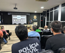 PCPR realiza nova etapa de curso de padronização para policiais civis no Verão Maior Paraná