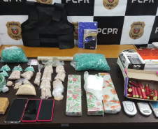 PCPR prende homem por homicídio e apreende drogas na Lapa