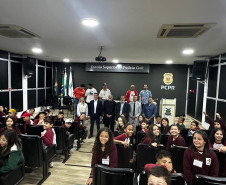 PCPR participa do segundo ano do Projeto Espelho e inspira jovens na Escola de Polícia