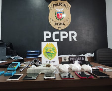 PCPR e PMPR prendem quatro pessoas durante operação contra o tráfico de drogas em Rio Azul
