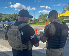 Forças de segurança fazem operação integrada contra crimes nas rodovias do Litoral
