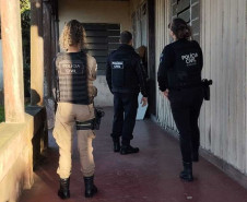PCPR e PMPR prendem quatro pessoas durante operação contra o tráfico de drogas em Rio Azul