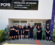 Delegado-geral visita unidades da PCPR no Litoral 
