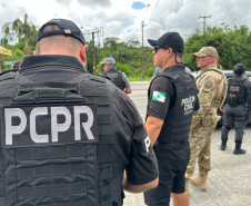 Forças de segurança fazem operação integrada nas rodovias de acesso ao Litoral