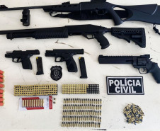 PCPR apreende cinco armas de fogo durante ação em Cornélio Procópio 