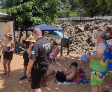 PCPR distribui pulseiras de identificação para crianças em Porto São José