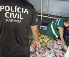 PCPR e Vigilância Sanitária apreendem 161 quilos de carne e prendem homem responsável em Pontal do Paraná 