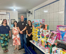 PCPR realiza ação solidária e distribui mercadorias recuperadas para CMEIs de Mamborê