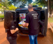 PCPR realiza ação solidária e distribui mercadorias recuperadas para CMEIs de Mamborê