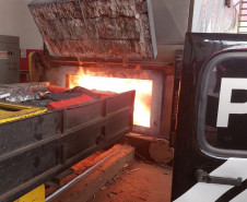 PCPR incinera quatro toneladas de drogas em Umuarama 