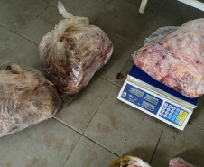 PCPR e Vigilância Sanitária apreendem 161 quilos de carne e prendem homem responsável em Pontal do Paraná 