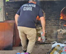 PCPR incinera mais de 2,6 mil quilos de drogas em São José dos Pinhais 