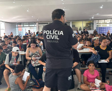 PCPR realiza palestra orientativa em combate a crimes sexuis em Pontal do Paraná 