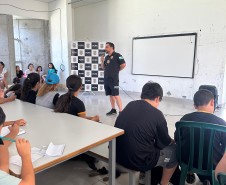 PCPR realiza palestra orientativa em combate a crimes sexuis em Pontal do Paraná 