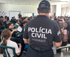 PCPR realiza palestra orientativa em combate a crimes sexuis em Pontal do Paraná 