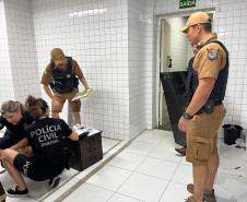 PCPR e PMPR apreendem mais de 100 televisores durante operação em combate ao estelionato em Matinhos