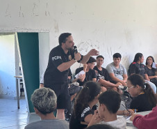 PCPR realiza palestra orientativa em combate a crimes sexuis em Pontal do Paraná 