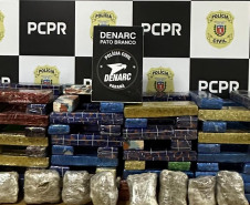 PCPR prende homem em flagrante por tráfico de drogas e apreende carga avaliada em R$ 134 mil em Pato Branco 