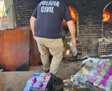 PCPR incinera mais de 2,6 mil quilos de drogas em São José dos Pinhais 