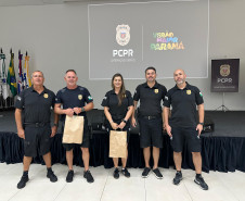 PCPR homenageia policiais plantonistas que tiveram destaque na segunda fase do Verão Maior Paraná 