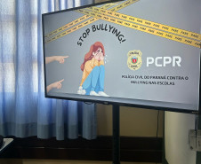 PCPR realiza palestra em combate ao bullying em Colégio Estadual de Rolândia 