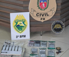 PCPR e PMPR prendem casal por tráfico e associação para o tráfico de drogas em Pato Branco 