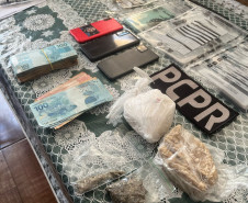 PCPR prende casal em flagrante por tráfico de drogas e receptação em Francisco Beltrão