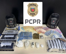 PCPR prende três homens durante ação contra o tráfico de drogas na região Central 