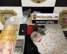 PCPR prende homem em flagrante durante ação em combate ao tráfico de drogas em São Pedro do Ivaí 