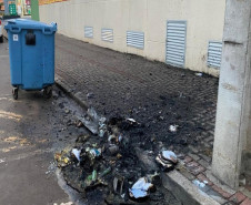Polícia Civil identifica e indicia homem por incendiar lixeiras no centro de Francisco Beltrão