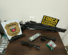 PCPR e Força Nacional prendem homem suspeito por apontar arma em discussão ocorrida em posto de gasolina de Xambrê