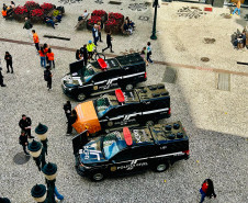 PCPR realiza ação em alusão ao Maio Laranja na rua XV de Novembro, em Curitiba