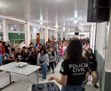 PCPR realiza palestras sobre prevenção à violência sexual para adolescentes em Araucária
