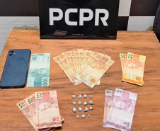 PCPR e PMPR prendem dois homens em flagrante por tráfico de drogas em Rondon 