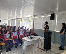 PCPR realiza palestras sobre prevenção à violência sexual para adolescentes em Araucária