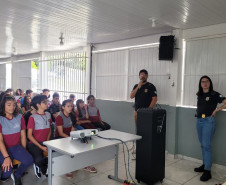 PCPR realiza palestras sobre prevenção à violência sexual para adolescentes em Araucária