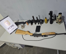 PCPR e PMPR prendem homem em flagrante pela caça de animais silvestres e porte de arma de fogo em Cianorte 